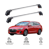 HYUNDAI i30 TOURER 2017 et modèles ultérieurs TRX2 Thunder Carrier Barres transversales pour galerie de toit 2 barres